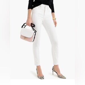J.Crew 9" high-rise toothpick jean in white 31P NWOT